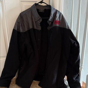 Men's Black and Gray Jacket, Harley Davidson!